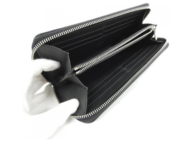 Louis Vuitton Taiga Zippy Wallet Black - view 7