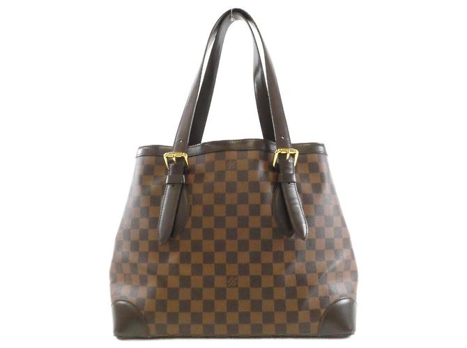 Borsa Louis Vuitton Damier Hampstead MM Marrone - vista 2