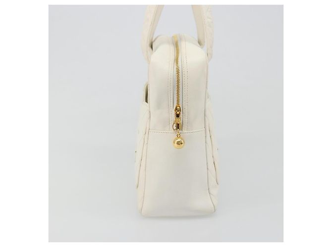 Borsa Chanel CC in pelle Bianco - vista 4