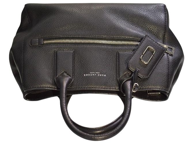 MARC JACOBS Borsa Tote Crossbody Small Gotham in pelle martellata nera M0008898 Nero - vista 10