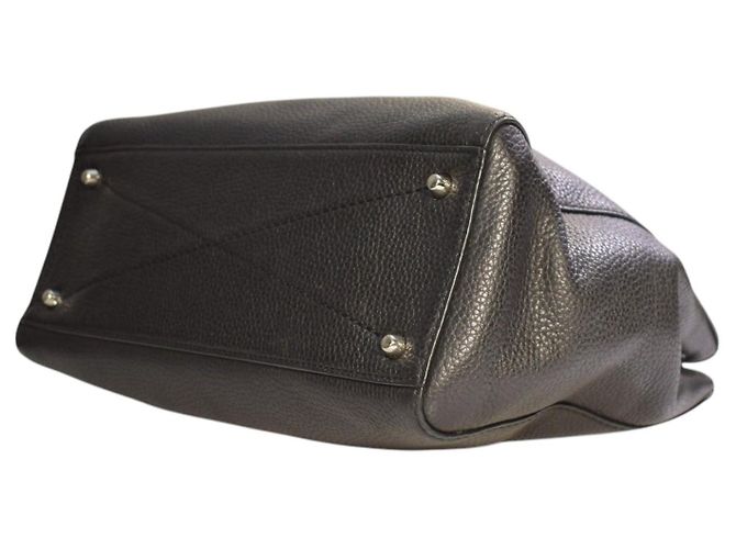 MARC JACOBS Borsa Tote Crossbody Small Gotham in pelle martellata nera M0008898 Nero - vista 12