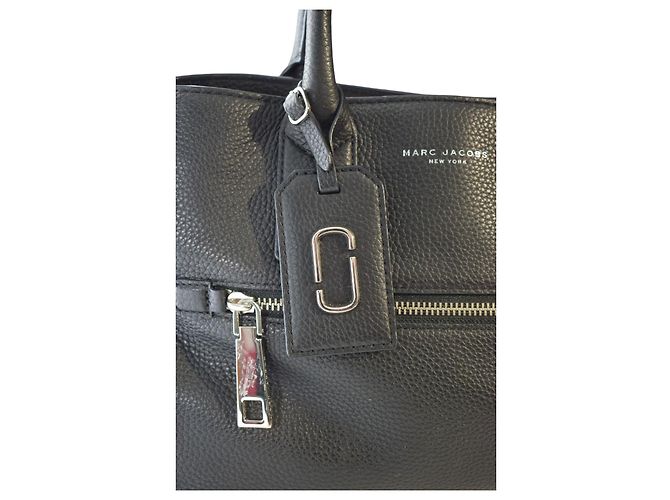 MARC JACOBS Borsa Tote Crossbody Small Gotham in pelle martellata nera M0008898 Nero - vista 14