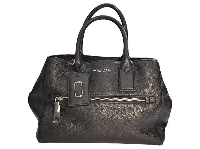 MARC JACOBS Borsa Tote Crossbody Small Gotham in pelle martellata nera M0008898 Nero - vista 6