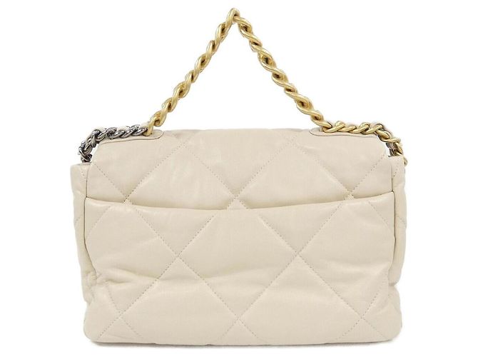 Borsa a Spalla Chanel 19 AS1161 Beige - vista 2