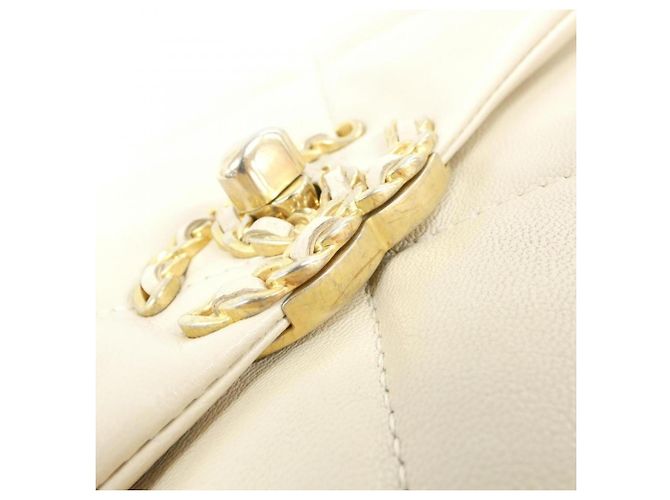 Borsa a Spalla Chanel 19 AS1161 Beige - vista 5