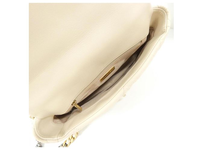 Borsa a Spalla Chanel 19 AS1161 Beige - vista 8