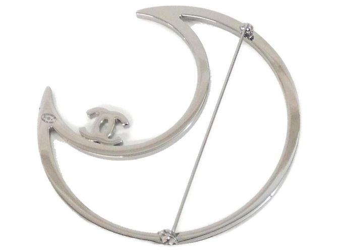Spilla Chanel in cristalli argentati Argento - vista 2