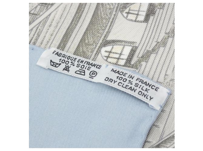 Silk In Hermès Hermes Seidentuch AUTEUIL EN MAI Blau - Ansicht 3