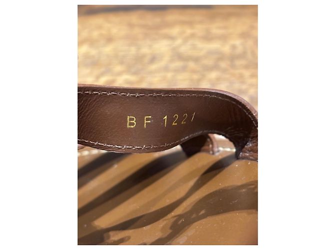 Céline Celine Sandali Gladiator Triomphe Pelle Marrone - vista 10