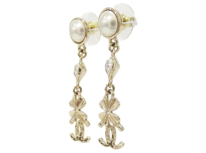 Orecchini Chanel AB8208 Bianco D'oro - vista 2