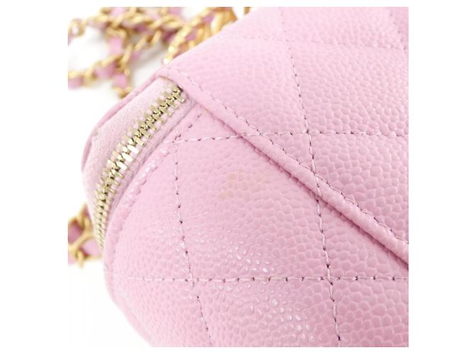 Borsa a tracolla rosa Chanel AP2805 - vista 4