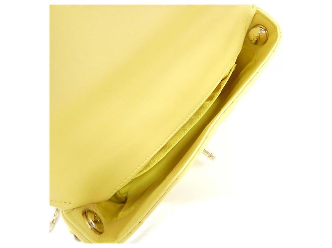 Borsa a Spalla Chanel AS0649 Bianco Giallo - vista 8