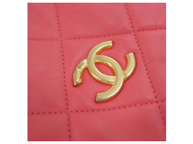 Borsa a tracolla Chanel AS2201 in agnello rosa - vista 4