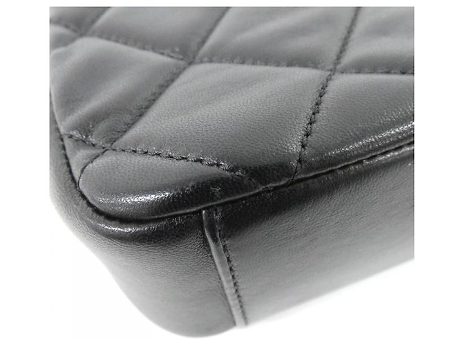 Borsa a tracolla Chanel AS2222 in pelle di agnello nera Nero - vista 3
