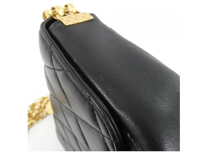 Borsa a tracolla Chanel AS2222 in pelle di agnello nera Nero - vista 4