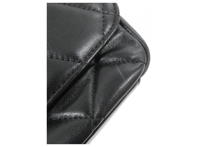 Borsa a tracolla Chanel AS2222 in pelle di agnello nera Nero - vista 5