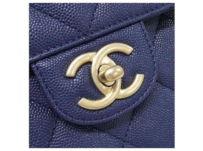 Borsa Chanel AS3529 Blu navy - vista 5