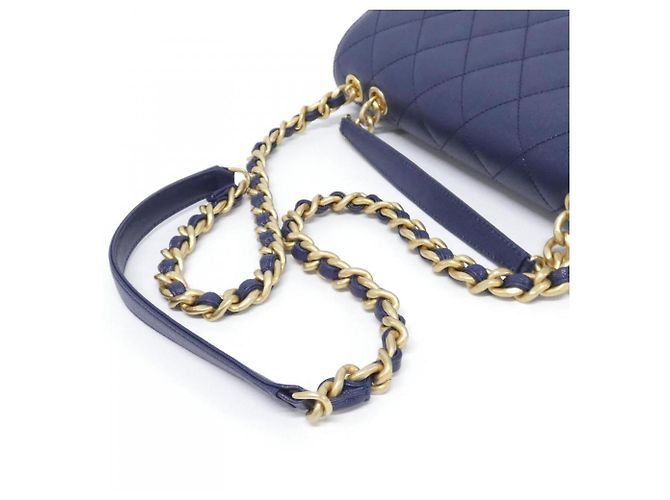 Borsa Chanel AS3529 Blu navy - vista 6