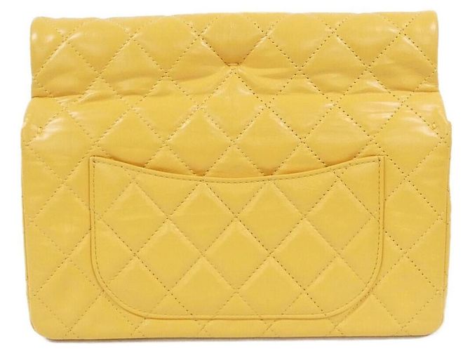Bolso de cuero amarillo Chanel AS4199 - vista 2