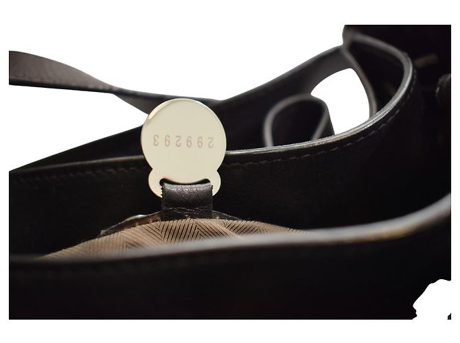 Mulberry Mitzy Borsa Hobo Pelle Martellata Nera Nero - vista 13