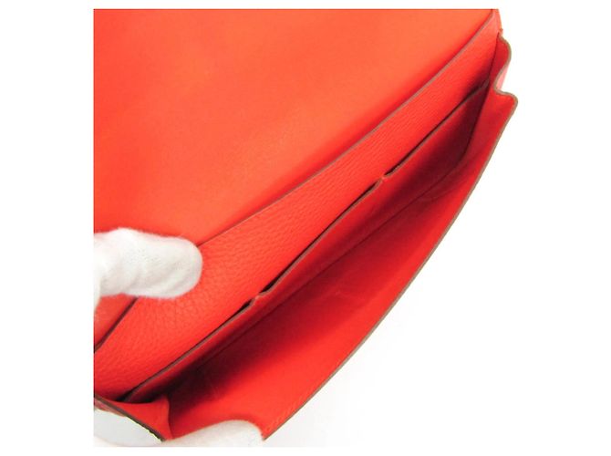 Hermès Hermes Dogon Duo in pelle combinata Rosso - vista 3