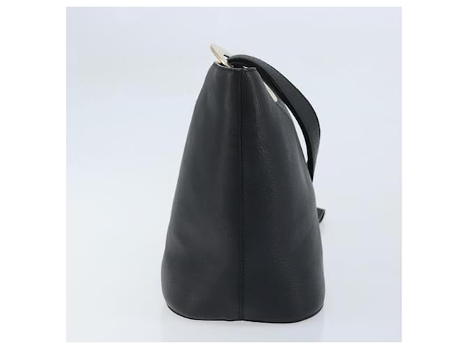 Céline Celine Circle Logo Pelle Nero - vista 4