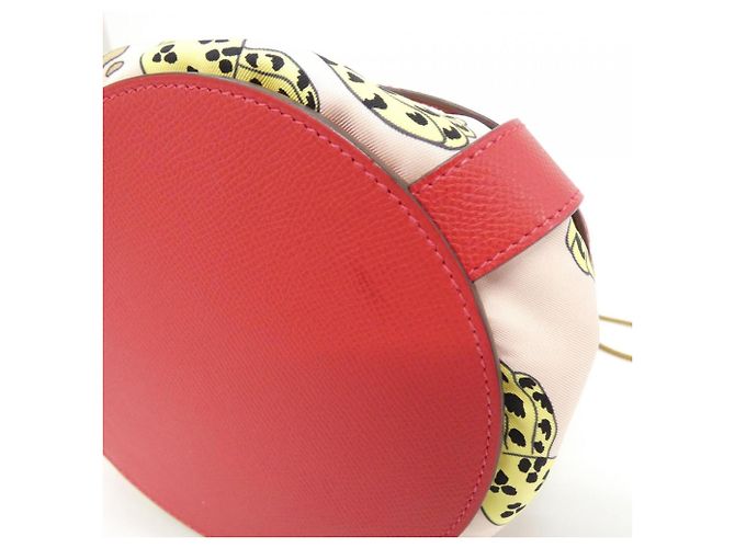 Hermès Hermes LEOPARD Musardine Shoulder Bag Pink Red - vista 3