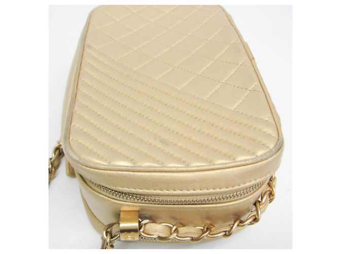 Chanel Coco Boy Camera gestepptes Leder Small Golden - Ansicht 6