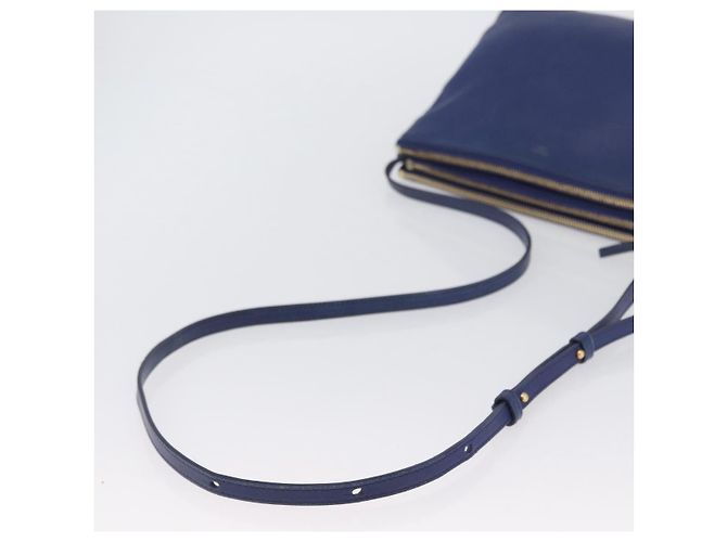 Céline Celine Trio Leather Large Blau - Ansicht 7