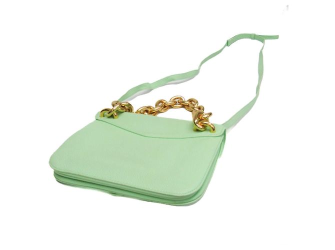 Bottega Veneta Mount Leather Small Verde - vista 2