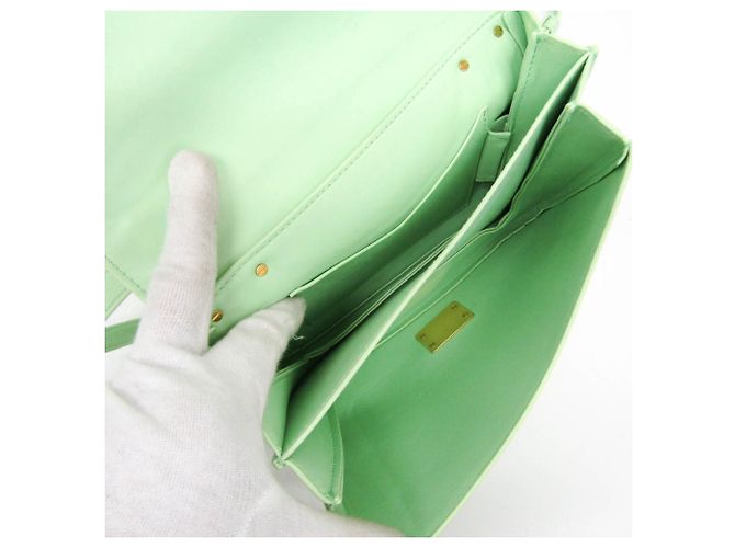 Bottega Veneta Mount Leather Small Verde - vista 3