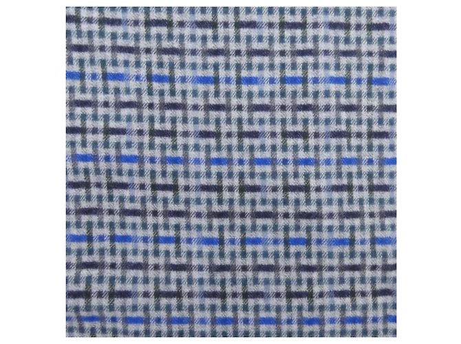 Hermès Stola in cashmere Hermes Marrone Blu Verde - vista 4