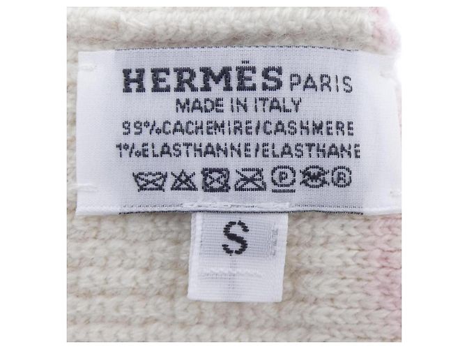 Hermès Hermes HEAVEN Chaine d'Ancre Handschuhe Pink Beige - Ansicht 3