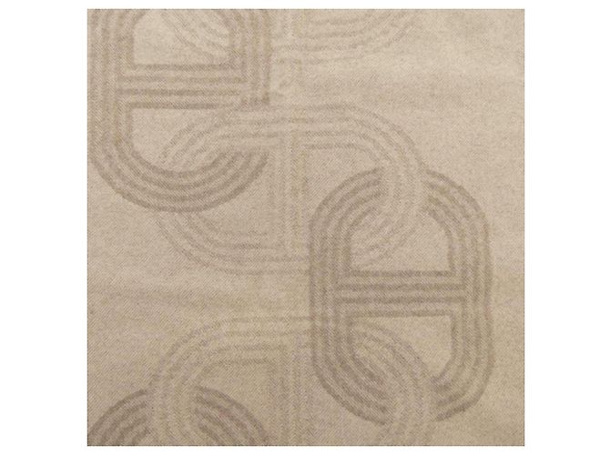 Hermès Stola in cashmere marrone Hermes - vista 4