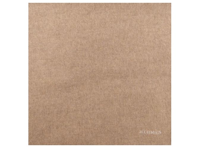 Hermès Stola in cashmere Hermes Beige - vista 4