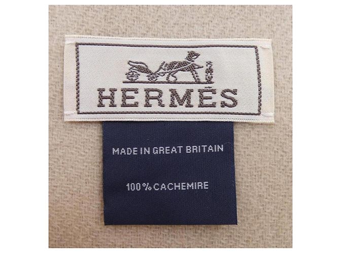 Hermès Stola in cashmere marrone RECTO VERSO Hermes - vista 3
