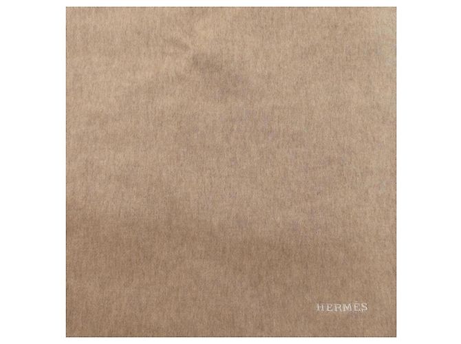 Hermès Stola in cashmere marrone RECTO VERSO Hermes - vista 4