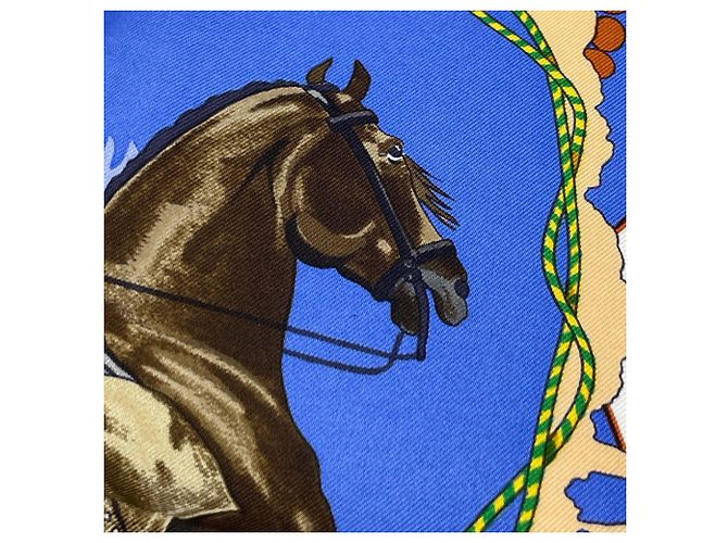 Silk In Hermès Sciarpa Hermes Carre 90 FERIA DE SEVILLA Multicolore Giallo - vista 5