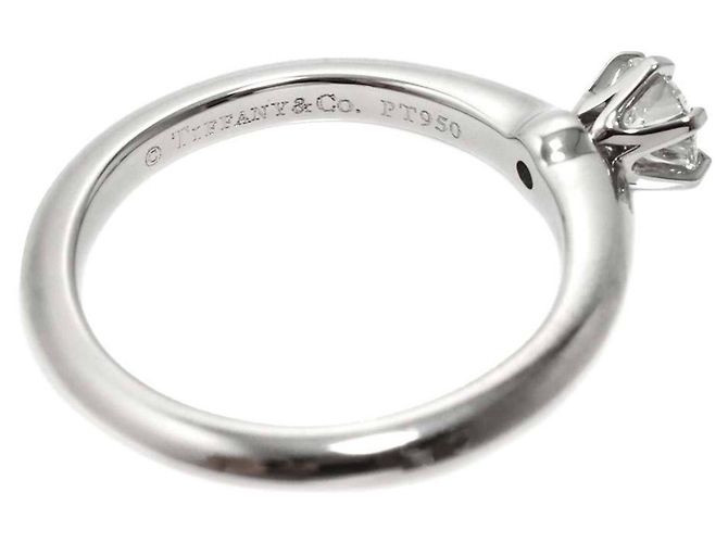 Tiffany & Co. Solitärring aus Platin - Ansicht 3
