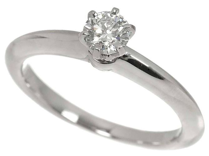 Tiffany & Co. Solitärring aus Platin - Ansicht 5