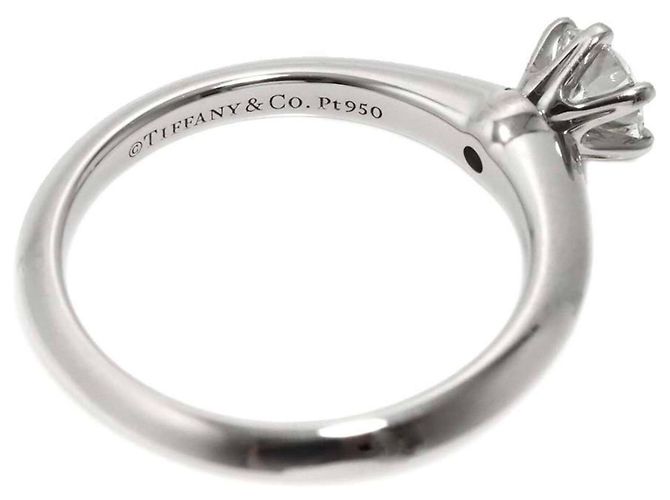 Tiffany & Co. Solitärring aus Platin - Ansicht 3