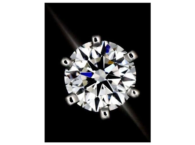 Tiffany & Co. Solitärring aus Platin - Ansicht 6