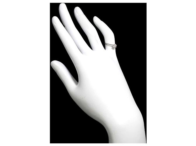 Tiffany & Co. Solitärring aus Platin - Ansicht 8
