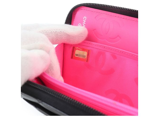 Chanel Cambon Line Long Wallet Schwarz - Ansicht 10