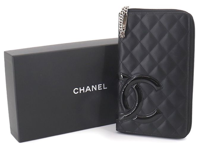 Chanel Cambon Line Long Wallet Schwarz - Ansicht 2