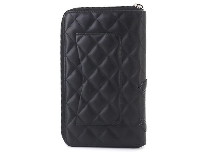 Chanel Cambon Line Long Wallet Schwarz - Ansicht 3
