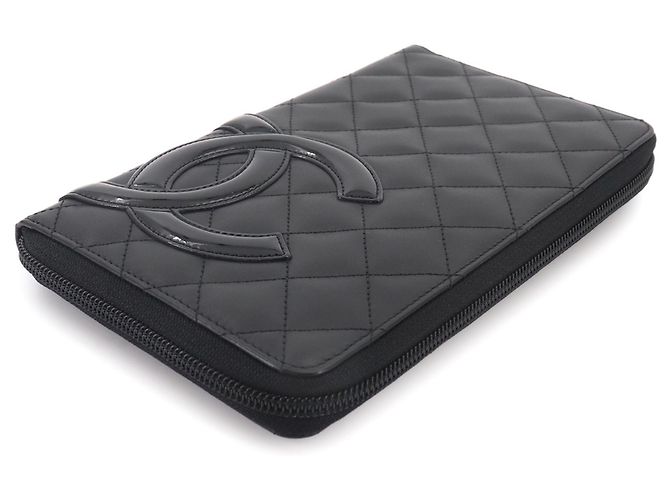 Chanel Cambon Line Long Wallet Schwarz - Ansicht 4