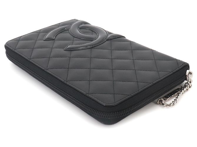 Chanel Cambon Line Long Wallet Schwarz - Ansicht 5