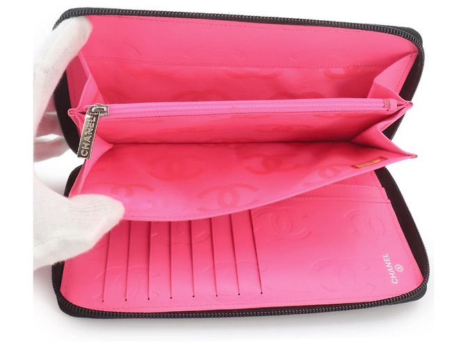 Chanel Cambon Line Long Wallet Schwarz - Ansicht 7