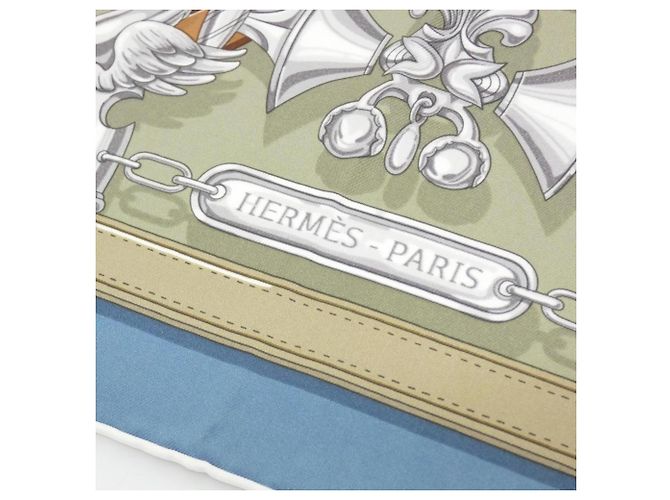 Hermès Hermes HARNAIS LEGENDAIRE Seidentuch Blau Mehrfarben - Ansicht 2